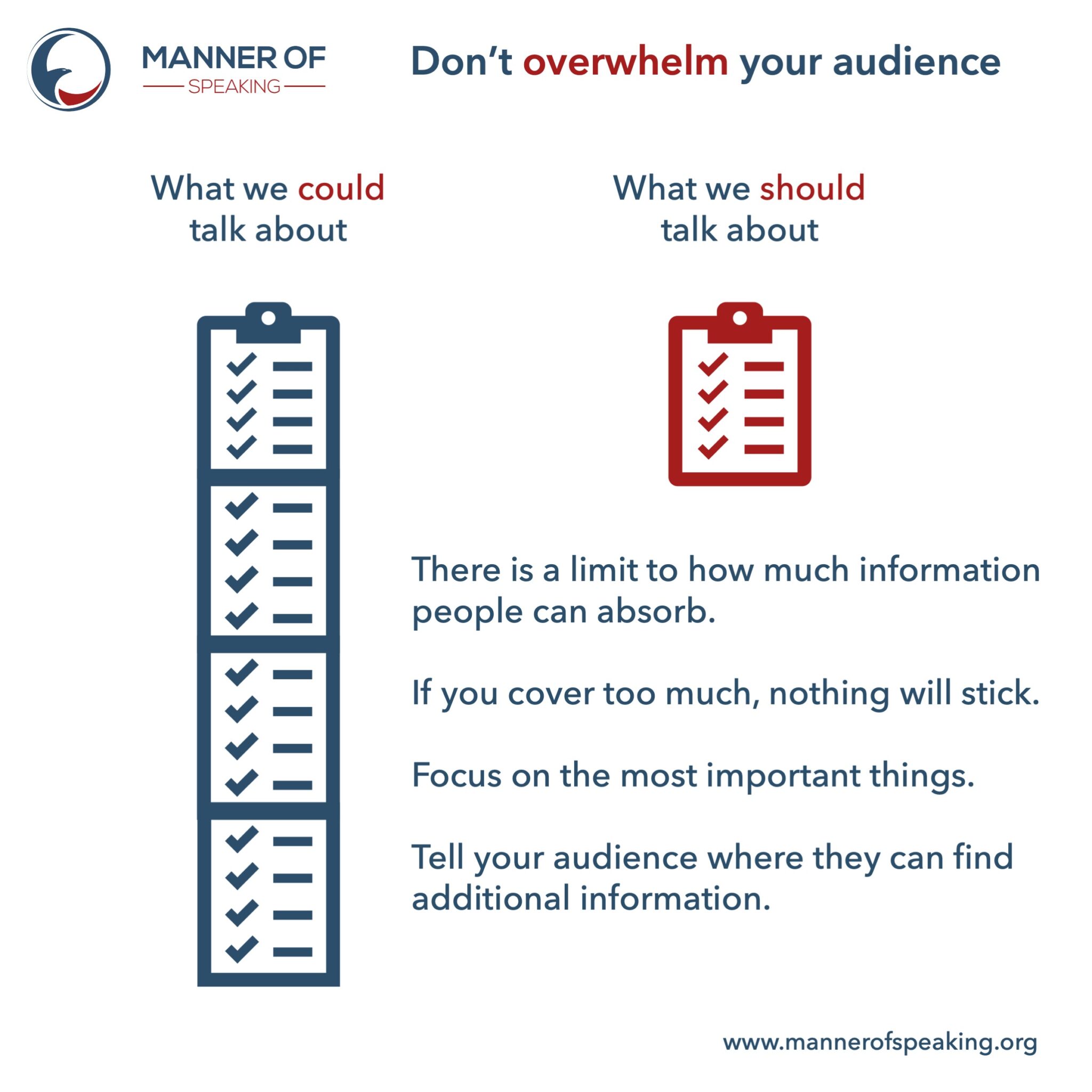 Don T Overwhelm Your Audience
