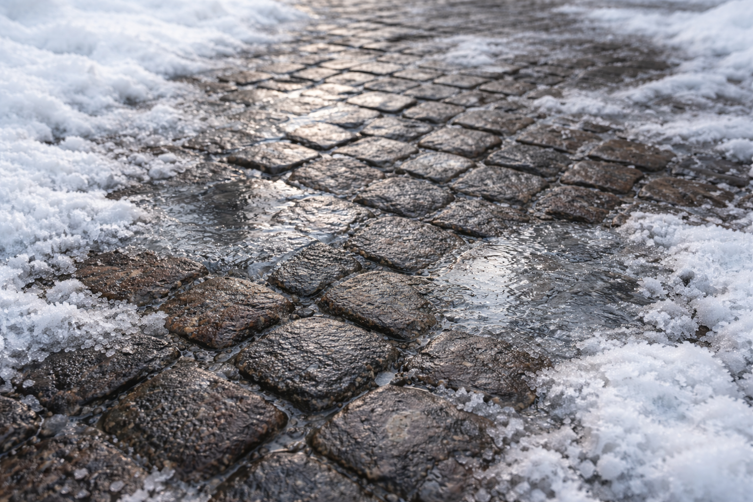 Speaking with deliberation. What icy cobblestones can teach us.