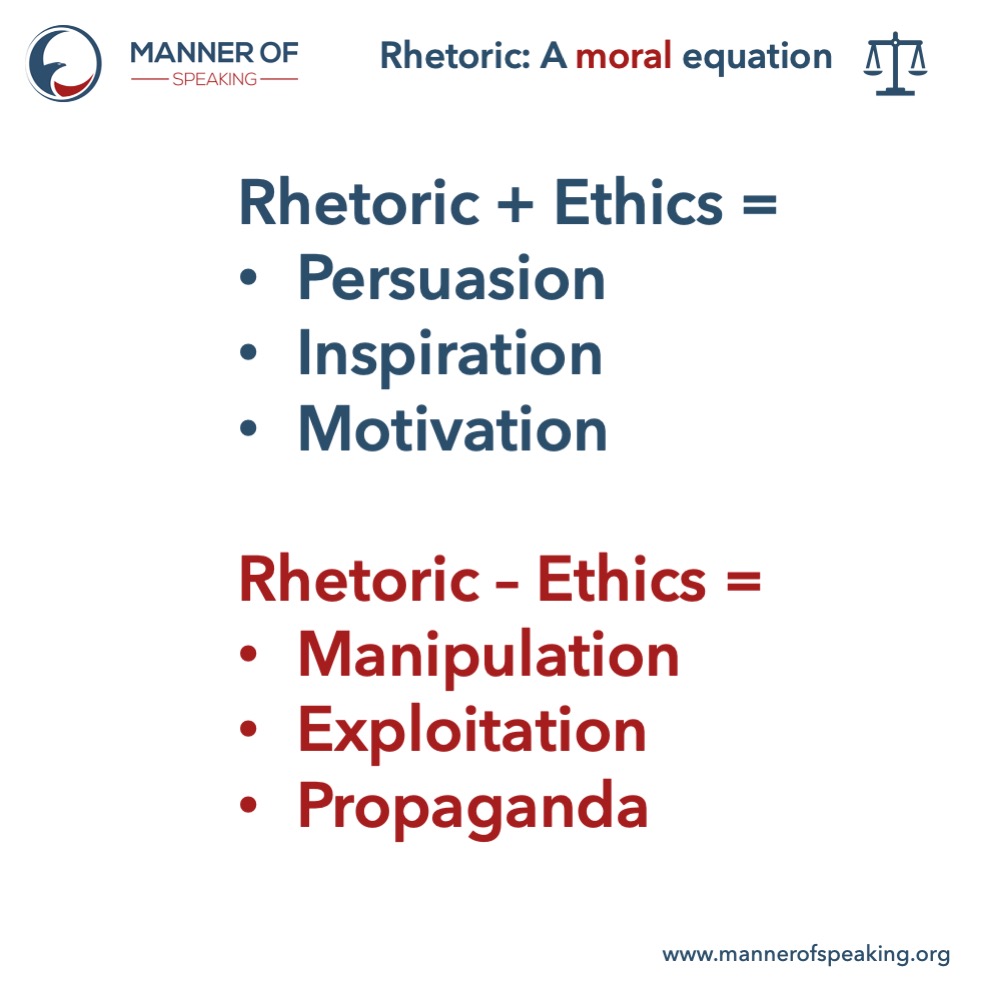 Rhetoric is not neutral